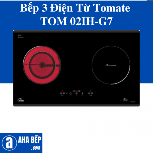 Bếp 3 Điện Từ Tomate TOM 02IH-G7