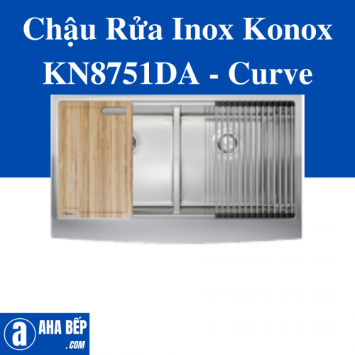 Chậu Rửa Inox Konox KN8751DA - Curve