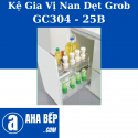 KỆ ĐỰNG GIA VỊ INOX NAN DẸT GROB GC304-25B