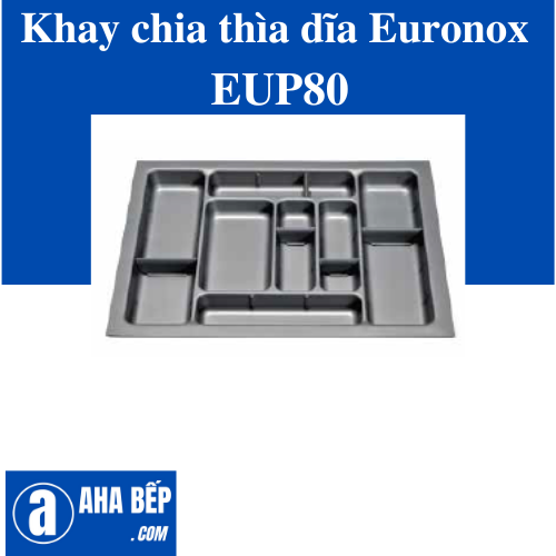Khay chia thìa dĩa nhựa cao cấp EURONOX EUP80