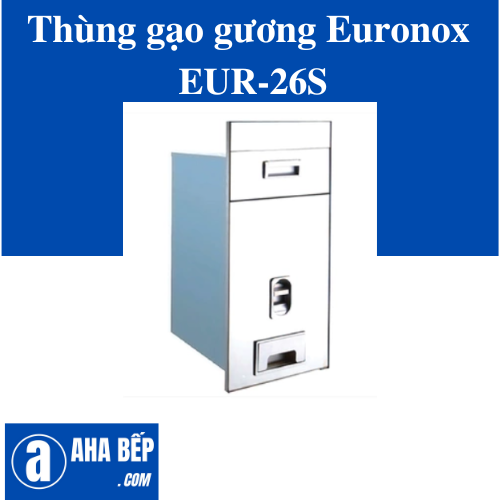 Thùng gạo gương, nút nhấn - màu trắng EURONOX EUR-26S